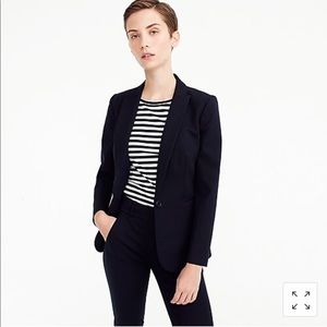 J.Crew Parke blazer in bi-stretch cotton 2 navy